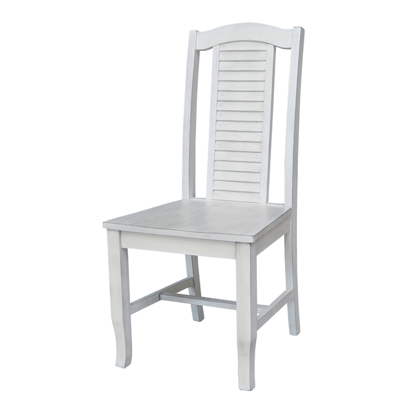 International Concepts Seaside Chairs, Set of 2, Antique Chalk C28-45P